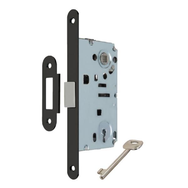 Hafele H50.01 Dilden Kilit Oda Tipi Mat Siyah 50/18mm