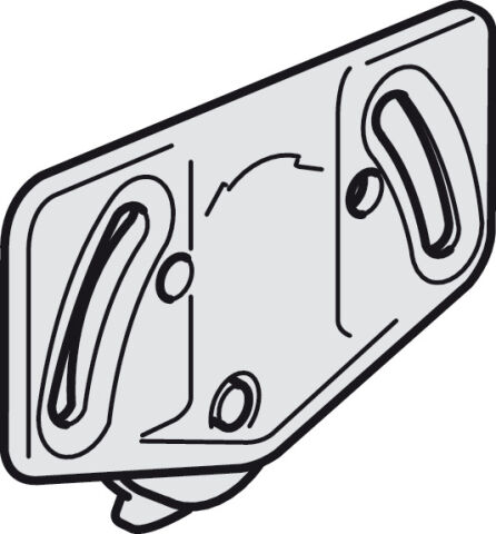 Hafele Kayar mekanizma, Infront, min. 12 mm için