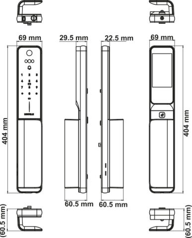 Hafele Akıllı Kilit Sistemleri, HORIZON - PP2501W