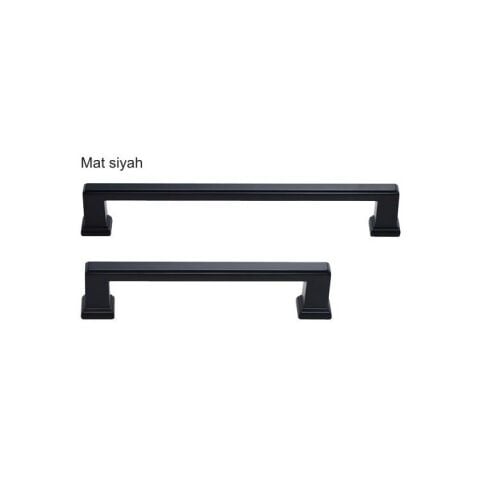 Hafele MELE Kulp mat siyah 128mm - 100.00.917