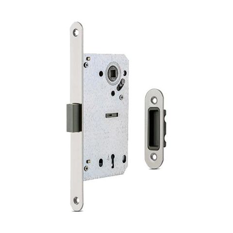 Hafele H50.06 Mıknatıslı Kapı Kilidi Oda Tipi Mat Nikel 50/18mm