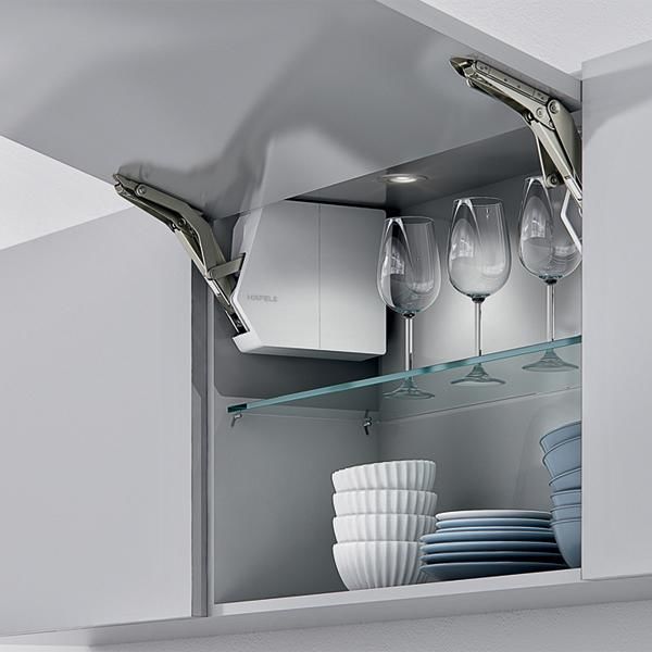 Hafele FREE FLAP 1.7 E Kalkar Kapak Makas Seti C Gri