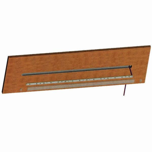 Hafele Gömme Profil LED Aydınlatma Nikel Mat 388x13mm