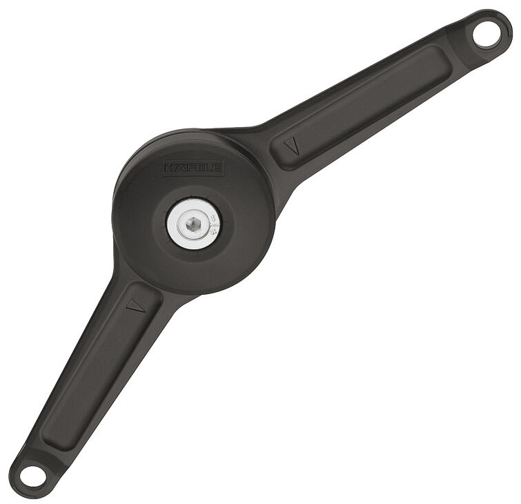 Häfele Free Duo standard Kalkar kanat/kalkar kapak ayrı 200–500 mm ≤9 kg Siyah 373.66.200