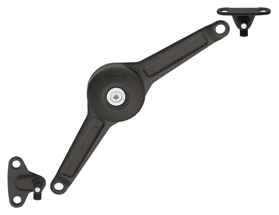 Häfele Free Duo standard Kalkar Kanat/Kalkar Kapak tam 200–500 mm ≤9 kg Siyah 373.66.211