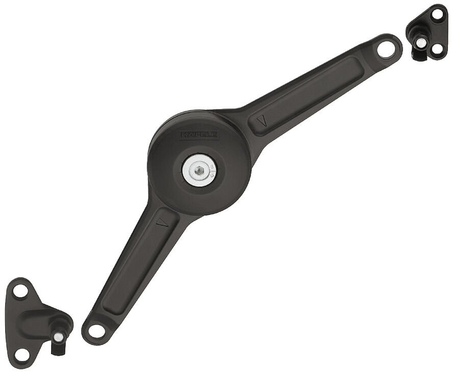 Häfele Free Duo standard Kalkar Kanat/Kalkar Kapak tam 200–500 mm ≤9 kg Siyah 373.66.221