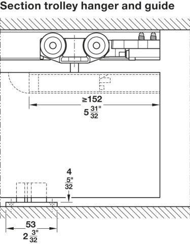 Hafele Slido D-Li11 160I set RT b.s.so.se.cl. - 941.62.021