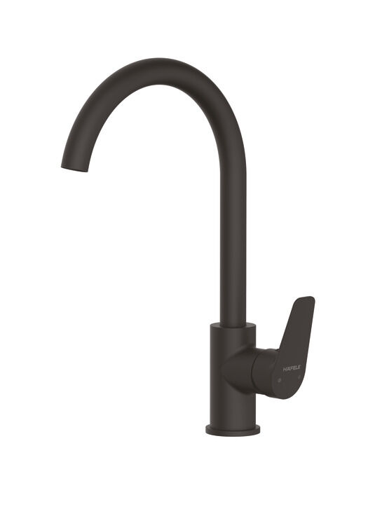 Häfele VOG Eviye Bataryası Spiralsiz Tek Kumanda Kollu 348 mm Mat siyah 589.81.013