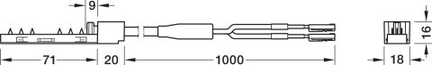 Enerji besleyici, Hafele OneCable, 24 V - 833.68.354