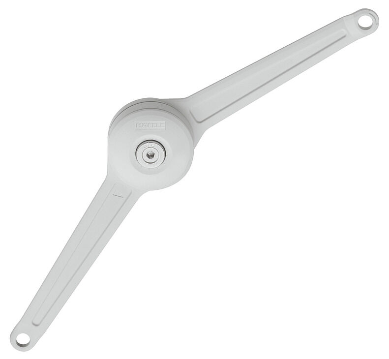 Häfele Duo forte Kalkar kanat/kalkar kapak ayrı bağlantı 250–700 mm ≤12 kg Beyaz 373.66.350