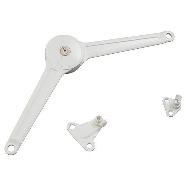 Hafele DUO FORTE Makas Alüminyum Çerçeveli Kapak Sac Beyaz 37mm