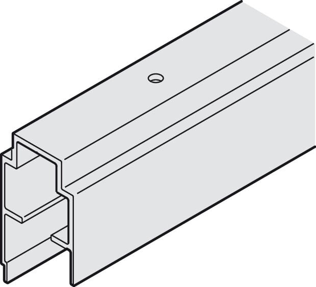 Hafele Taşıyıcı ray, önceden delinmiş - 943.08.602