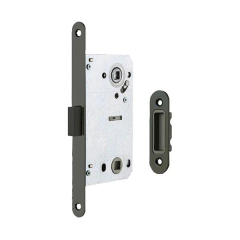 Hafele H50.06 Mıknatıslı Kapı Kilidi WC Tipi Mat Siyah 50/18mm