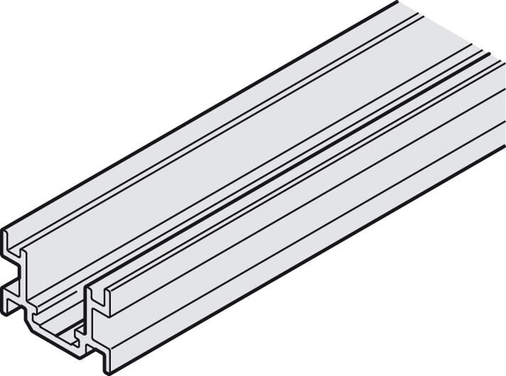 Hafele Taşıyıcı ray, önceden delinmiş - 943.09.602