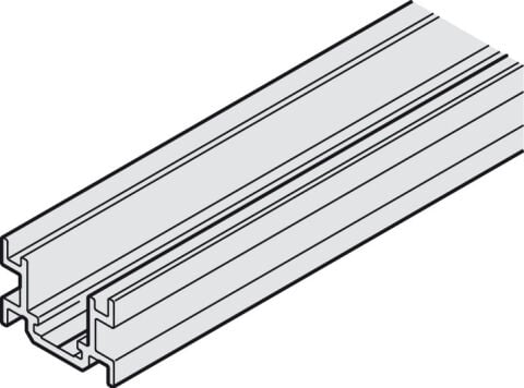 Hafele Taşıyıcı ray, önceden delinmiş - 943.09.602