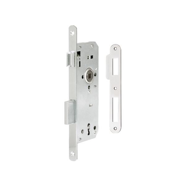 Hafele H40.01 Gömme Kapı Kilidi Oda Tipi Mat Nikel 40/18mm