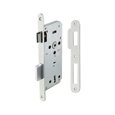 Hafele H45.01 Gömme Kapı Kilidi Oda Tipi Mat Nikel 45/18mm
