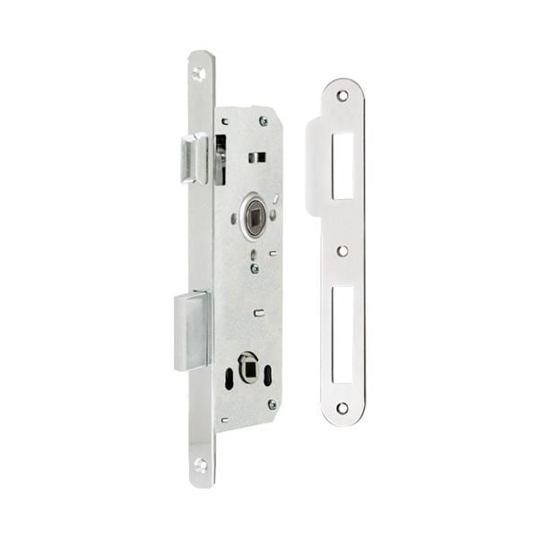 Hafele H40.01 Gömme Kapı Kilidi WC Tipi Mat Nikel 40/18mm