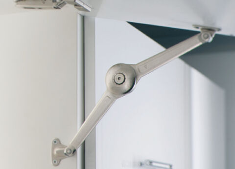 Häfele DUO Kalkar Kanat/Kalkar Kapak Makas Seti 200–500 mm ≤9 kg Nikel Kaplama 373.66.600