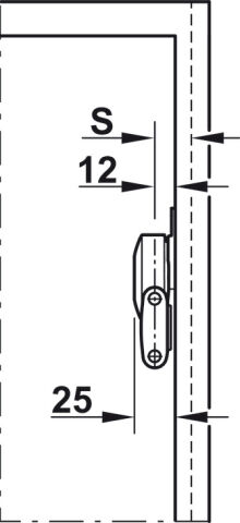 Häfele DUO Kalkar Kanat/Kalkar Kapak Makas Seti 200–500 mm ≤9 kg Nikel Kaplama 373.66.600