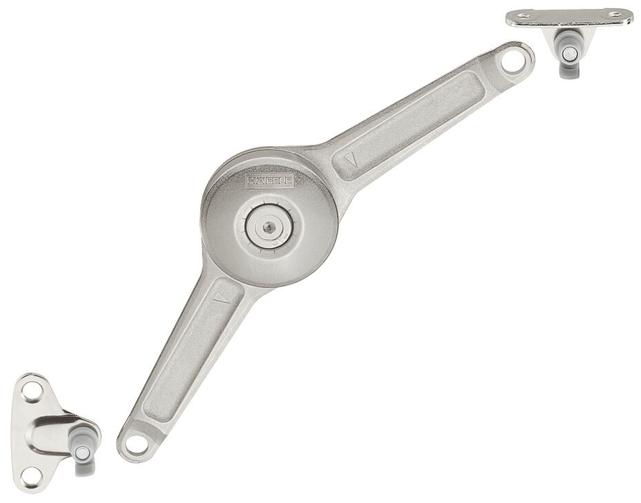 Häfele Free Duo standard Kalkar Kanat/Kalkar Kapak tam 200–500 mm ≤9 kg Nikel kaplama 373.66.611