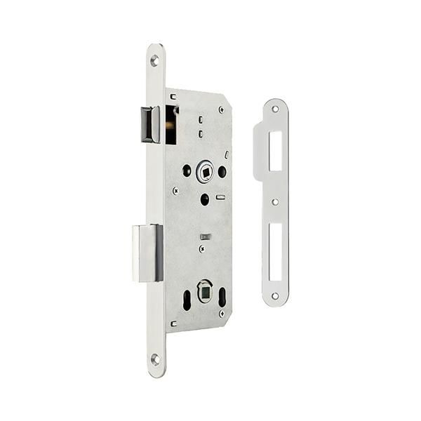 Hafele H45.01 Gömme Kapı Kilidi WC Tipi Mat Nikel 45/18mm