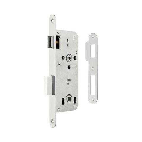 Hafele H45.01 Gömme Kapı Kilidi WC Tipi Mat Nikel 45/18mm