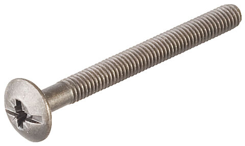 Häfele Bağlantı vidası M6 dişli PZ2 yıldız ve düz M6x20 mm Nikel kaplama 267.05.703