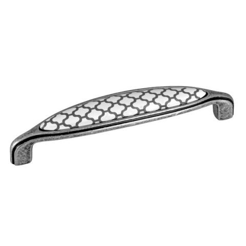 Hafele LEAN Mobilya Kulpu Antik Gümüş 128mm