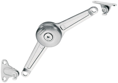 Häfele Free Duo standard Kalkar Kanat/Kalkar Kapak tam 200–500 mm ≤9 kg Nikel kaplama 373.66.614