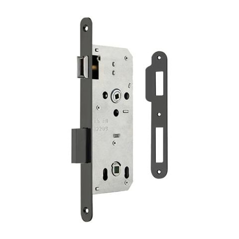 Hafele H45.01 Gömme Kapı Kilidi WC Tipi Mat Siyah 45/18mm