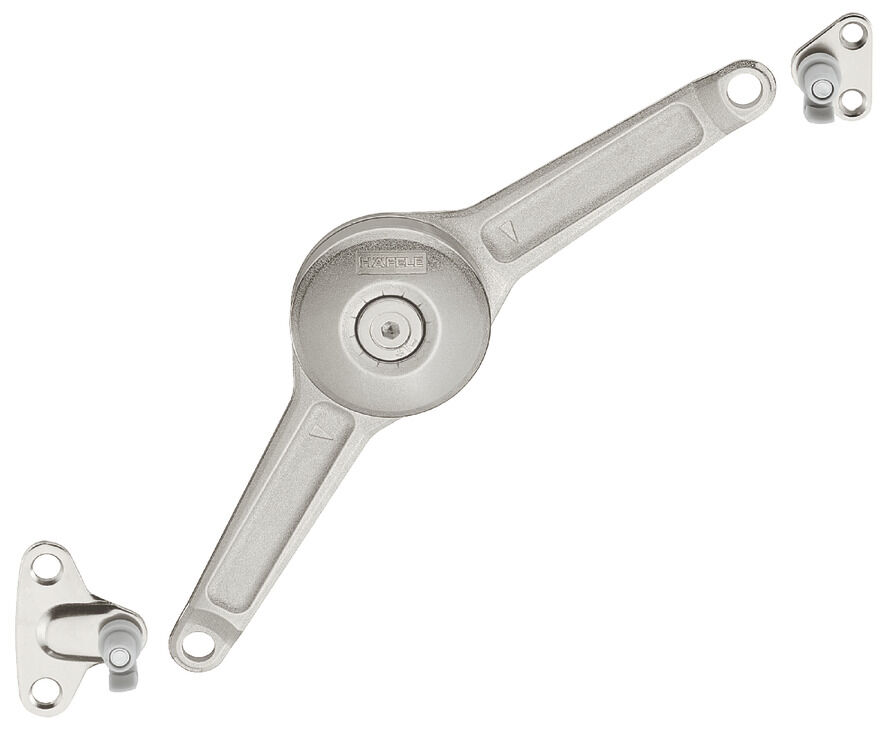 Häfele Free Duo standard Kalkar Kanat/Kalkar Kapak tam 200–500 mm ≤9 kg Nikel kaplama 373.66.622