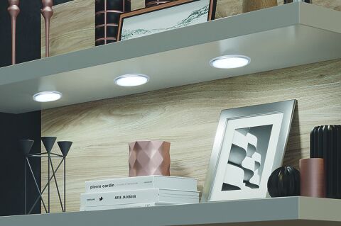 Häfele LARE Spot LED 12 V 1 5 W Yüzeye Montaj 60x6 mm 60 mm Vidalama 833.02.495