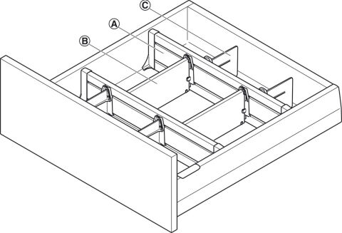 Häfele Matrix Box P Çekmece Seti Antrasit 553.73.370