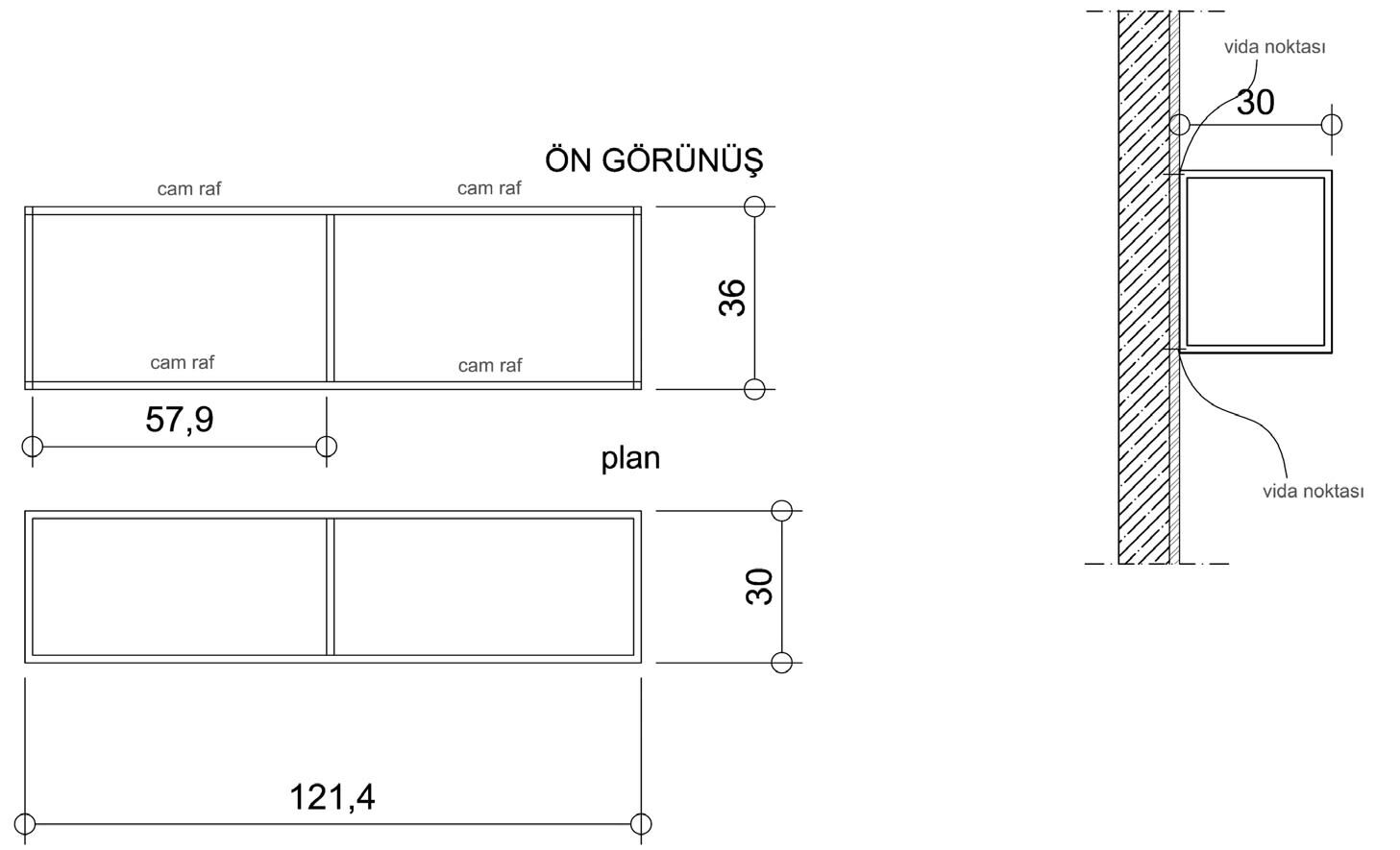 Hafele GRID Alm.raf profili parlak elok.15x15mm