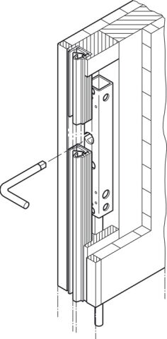 Hafele İspanyolet kilit, Hawa Doorfix - 946.21.100