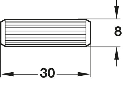 Häfele Ahşap dübel kayın - 8 mm 30 mm 267.82.230