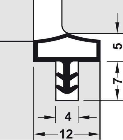 Hafele Binili fitil, Deventer S 680 - 950.09.853
