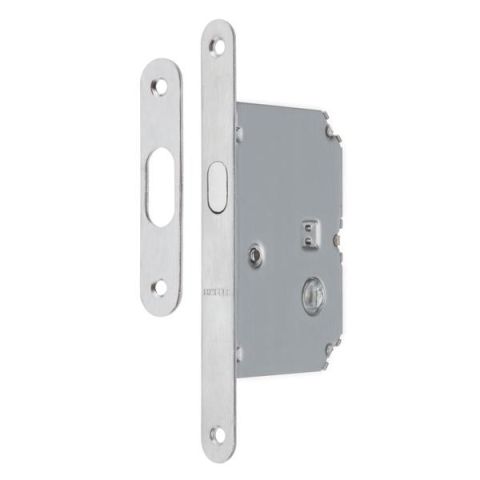 Hafele H50.04 Kayar Kapı Kilidi WC Tipi Mat Krom  50/16mm