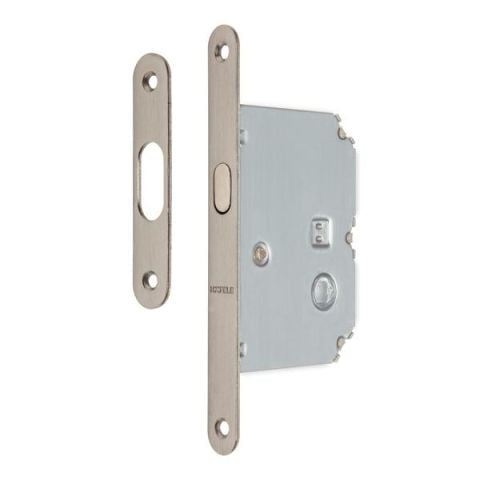 Hafele H50.04 Kayar Kapı Kilidi WC Tipi Mat Nikel 50/16mm