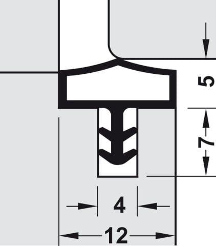 Hafele Binili fitil, Deventer S 680 - 950.09.855