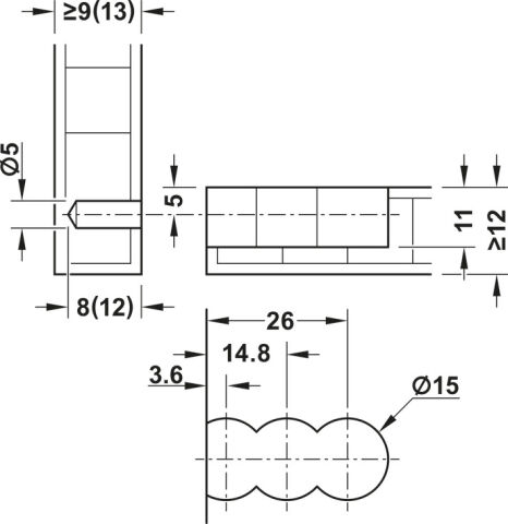 Häfele RTA bağlantı elemanı Lamello Cabineo - Beyaz 267.91.252
