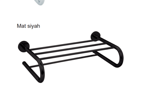 Hafele TALVO Raflı havluluk, mat siyah - 580.67.023