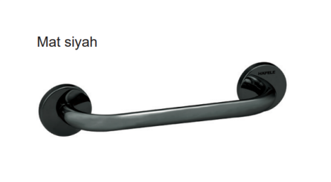 Häfele TENSO Düz tutamak 400mm mat siyah - 580.67.026