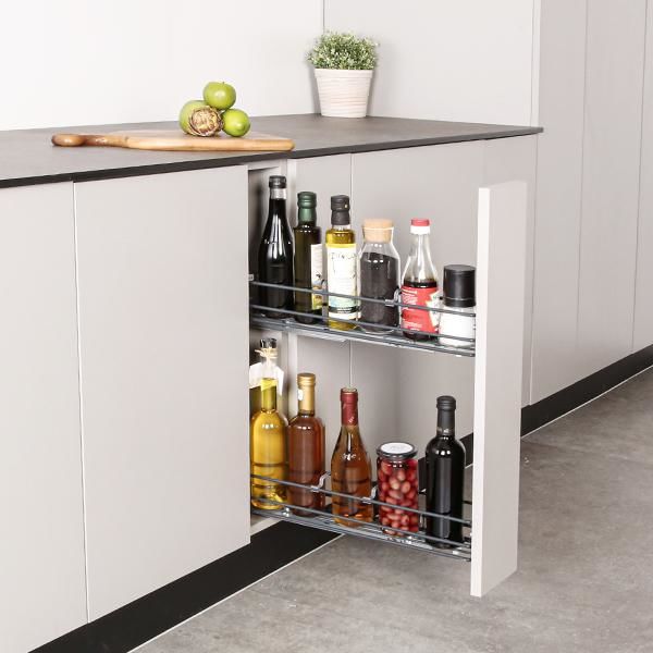 Hafele NEVA Şişelik 150mm Antrasit Sol