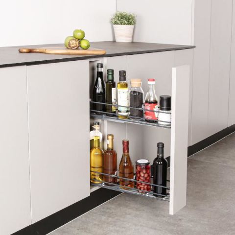 Hafele NEVA Şişelik 150mm Antrasit Sol