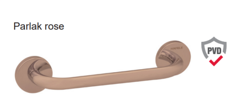 Häfele TENSO Düz tutamak 400mm parlak rose - 580.67.028