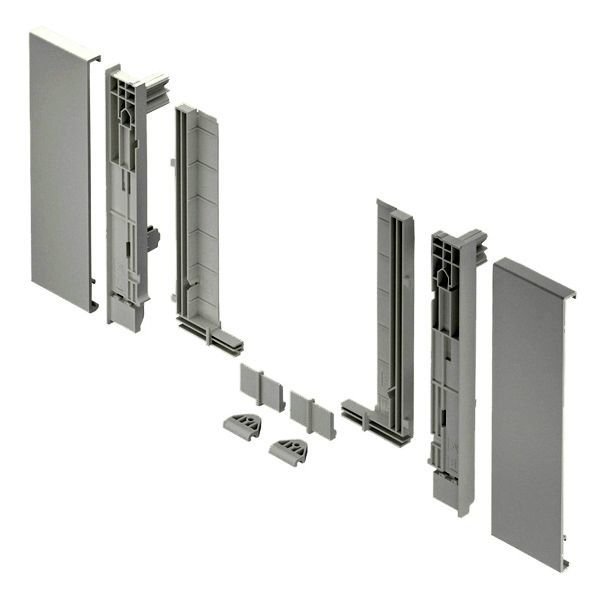 Hafele M Box VIS-Gl Ön panel tutucu set, gri