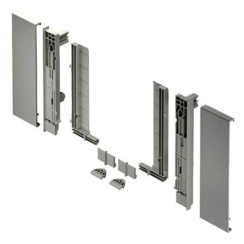 Hafele M Box VIS-Gl Ön panel tutucu set, gri