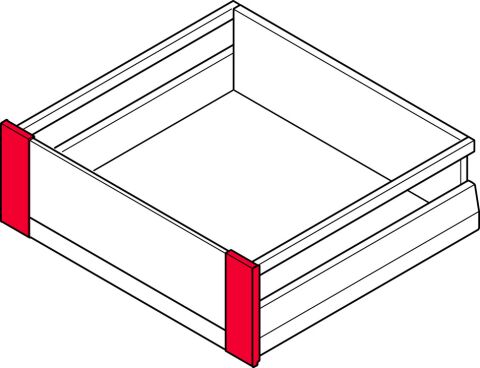 Çift Yanaklı Çekmece Sistemi, Hafele Matrix Box P, Yüksek